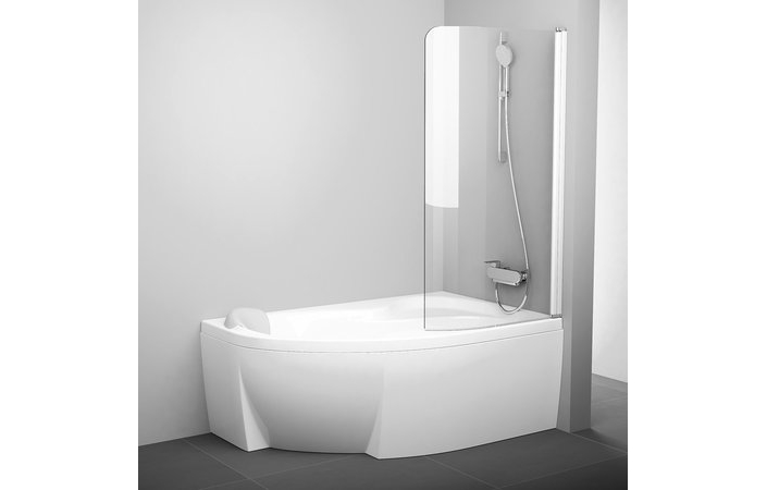 Шторка для ванны одноэлементная CVSK1 ROSA 140-150 R Transparent, (7QRM0100Y1) RAVAK - Зображення 1853312-5ea50.jpg