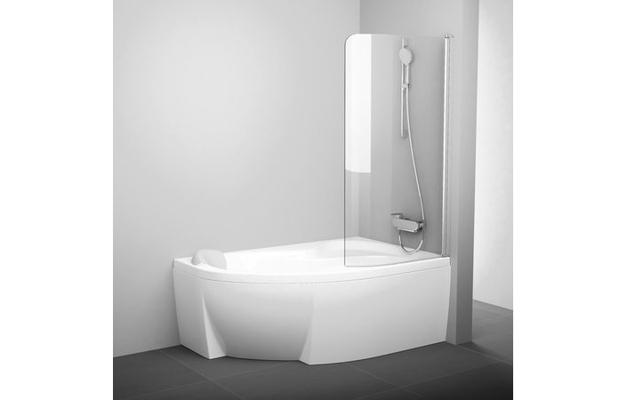 Шторка для ванни одноелементна CVSK1 ROSA 160-170 R Transparent, (7QRS0U00Y1) RAVAK - Зображення 1853319-99c4d.jpg