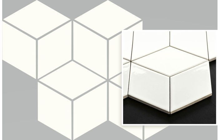 Мозаика Uniwersalna Bianco Romb Braid 205x238x6 Paradyz - Зображення 1855156-b2dc1.jpg