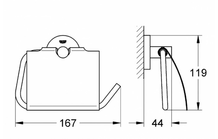 Тримач для туалетного паперу Essentials (40367001), Grohe - Зображення 185637-24be6.jpg