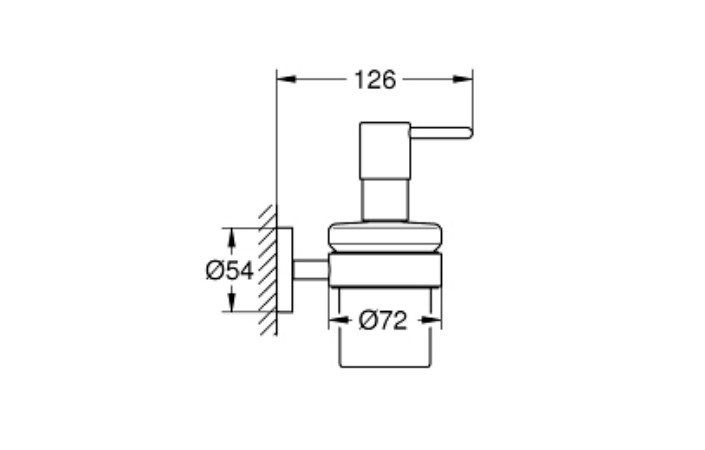Дозатор для жидкого мыла Essentials (40448001), Grohe - Зображення 185640-02d3b.jpg