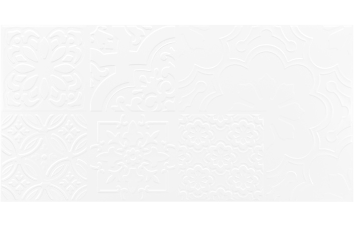 Плитка настенная Tutto Bianco Patchwork белый сатин 300x600x9 Golden Tile - Зображення 1866647-81828.jpg