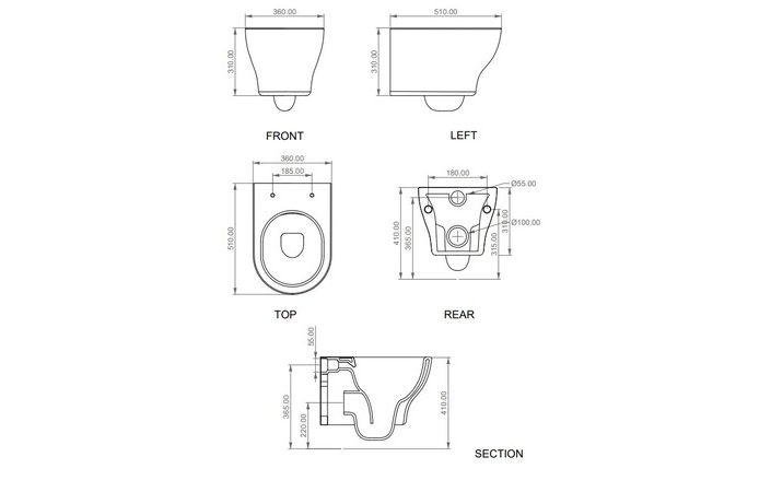 Унітаз підвісний Speed Smart Clean з кришкою soft-close White Gloss GSG Ceramic Design - Зображення 186727726-44877.jpg