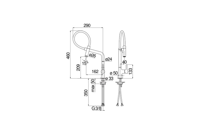 Змішувач для кухні Lamp (MP119400CR), Nobili - Зображення 1869392-5ef5e.jpg