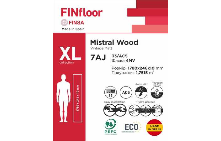 Ламінат  Finsa 7AJ Mistral Wood XL  - Зображення 1871864-067e1.jpg