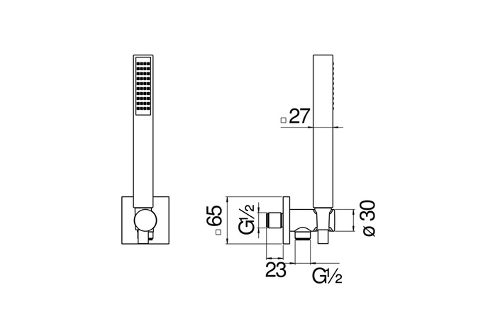 Душовий набір Inox брашований AD146-53IX Nobili - Зображення 187280176-47f46.jpg