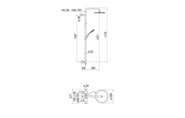 Душова система Tago Chrome TG85430-21CR Nobili - Зображення 187280179-fcc2e.jpg