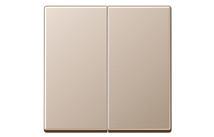 Клавіша вимикача подвійна Шампань (EP495CH), Jung - Зображення 187718204-c0e9a.jpg