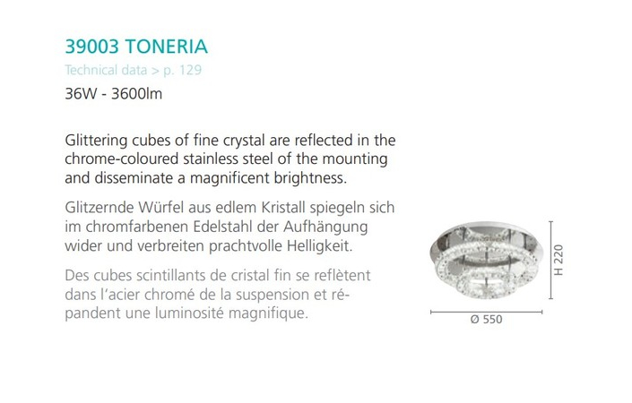 Люстра TONERIA CHROM-KRISTALL LED (39003), EGLO - Зображення 1877257-314ef.jpg