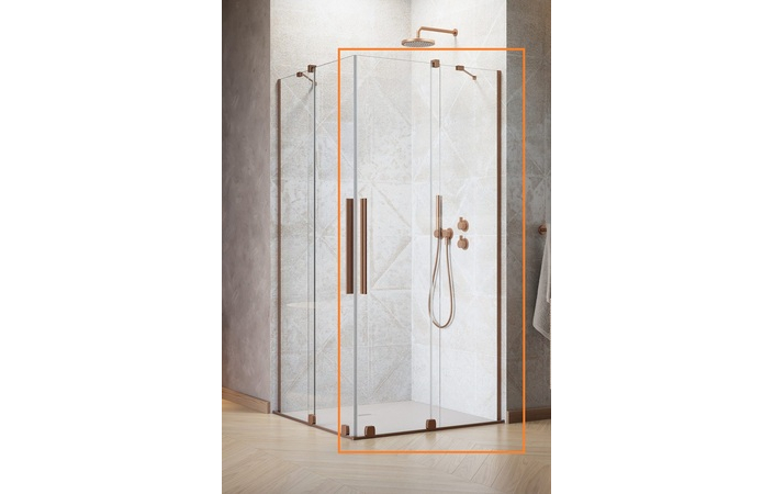 Душова кабіна (половина) Furo KDD 90 R Brushed Copper RADAWAY - Зображення 188083360-b64c6.jpg