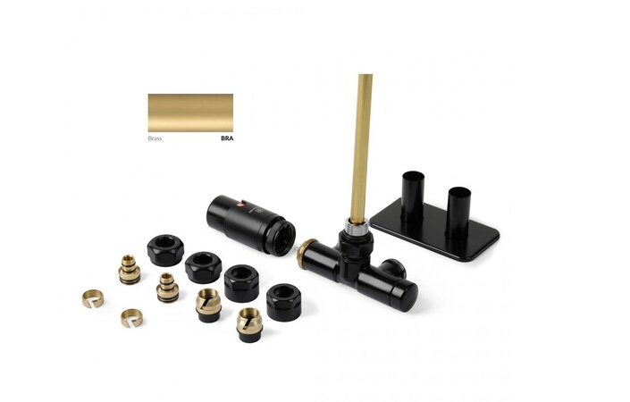 Набір вентилів інтегрований термостатичний лівий Ral Brass Unico All in One Terma - Зображення 188158411-e9521.jpg