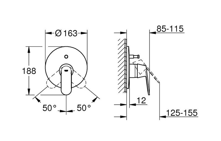 Смеситель Eurosmart Cosmopolitan 19382000 Grohe - Зображення 1882377-6cd20.jpg