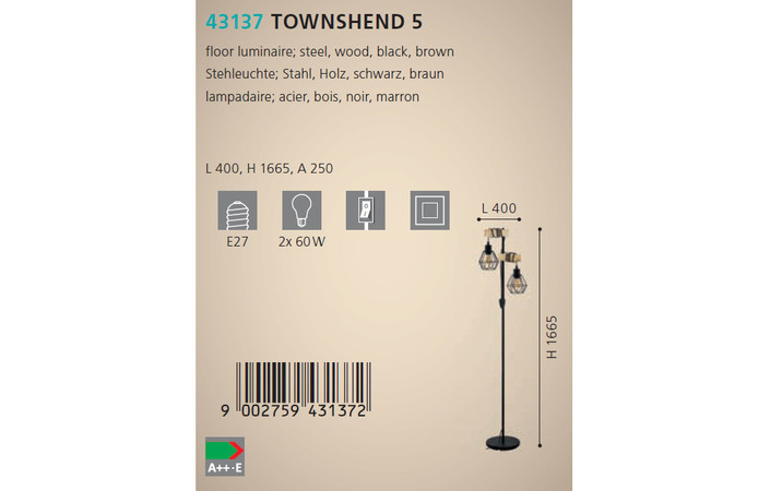 Торшер TOWNSHEND 5 (43137), EGLO - Зображення 1884676-65248.jpg