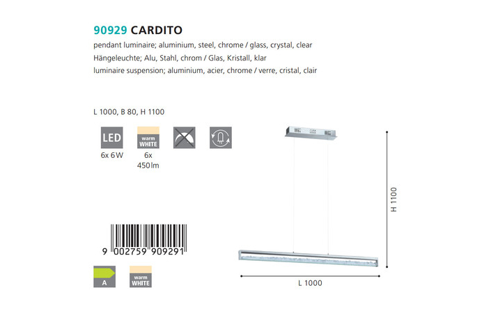 Люстра CARDITO LED (90929), EGLO - Зображення 1887473-39245.jpg