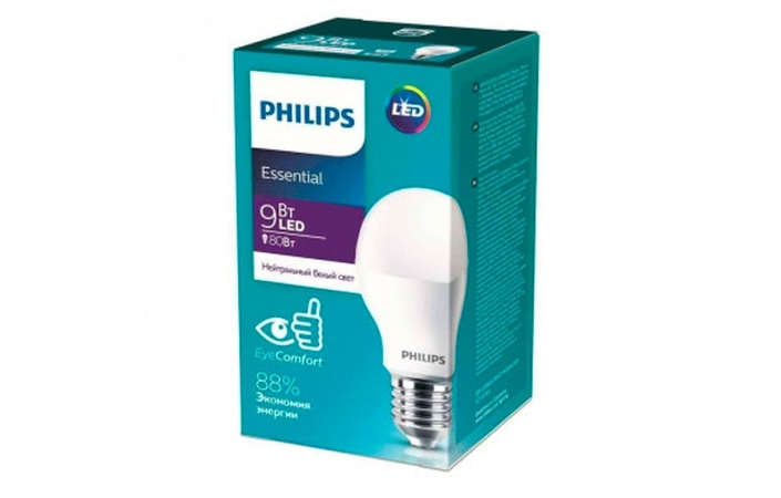 Лампа ESS LEDBulb 9W E27 4000K 1CT-12 Philips - Зображення 2