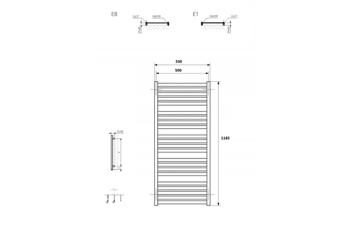 Рушникосушка Marlin One 1185x530 WWMRN118053KS96E8P Terma - Зображення 1890133-7f63c.jpg