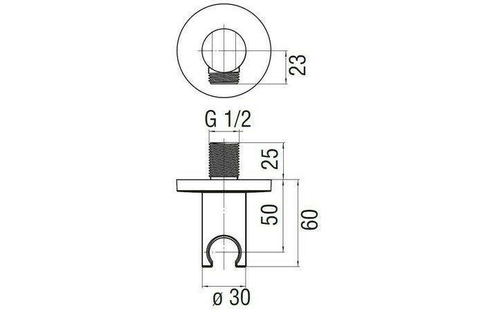 Подключение душевого шланга Components Inox (AD150-8IX), Nobili - Зображення 1892076-8b0e6.jpg