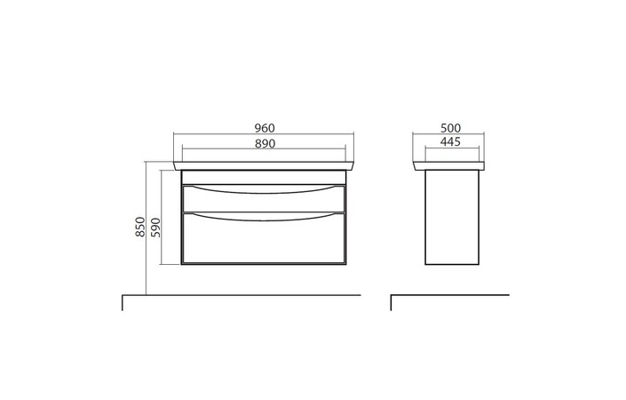 Шафка з умивальником Амеріна Каштан Belo 100, Аква Родос - Зображення 1892683-2764a.jpg