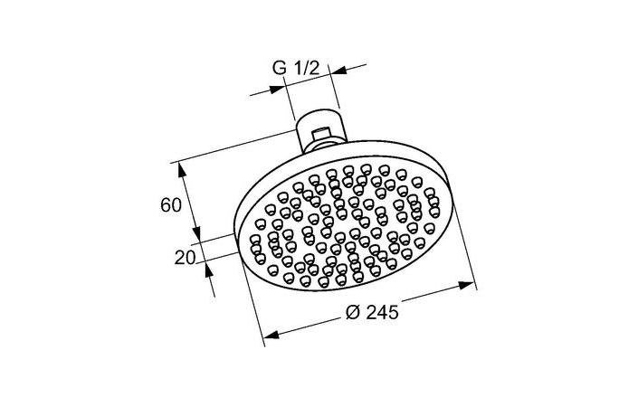 Верхній душ DN 15 A-QA 6651139-00 чорний Kludi - Зображення 189337032-b8ebd.jpg