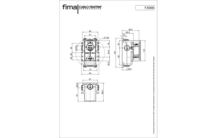 Встроенная часть смесителя (F3000), Fima - Зображення 189351-c89d6.jpg