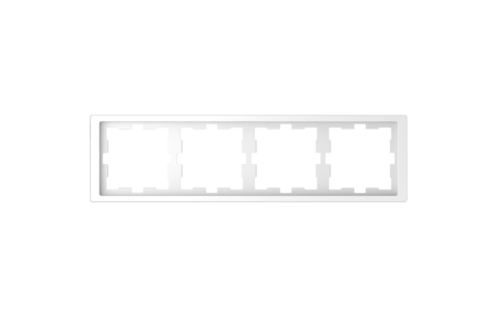 Рамка 4-местная горизонтальная Белый MERTEN (MTN4040-6535), Schneider Electric - Зображення 1894860-e6fda.jpg