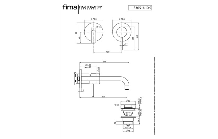 Змішувач для умивальника Spillo Up (F3051NLX9CR), Fima - Зображення 1895356-5e54e.jpg