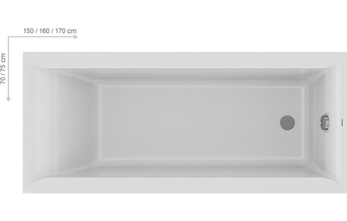 Ванна прямокутна Favorit 170x75 RAVAK - Зображення 189863060-6659f.jpg