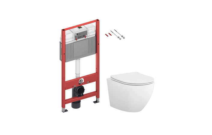 Комплект Інсталяція для унітаза Tece + Унітаз підвісний Desse Vortex з кришкою soft-close Cersanit - Зображення 190162214-4dc84.jpg