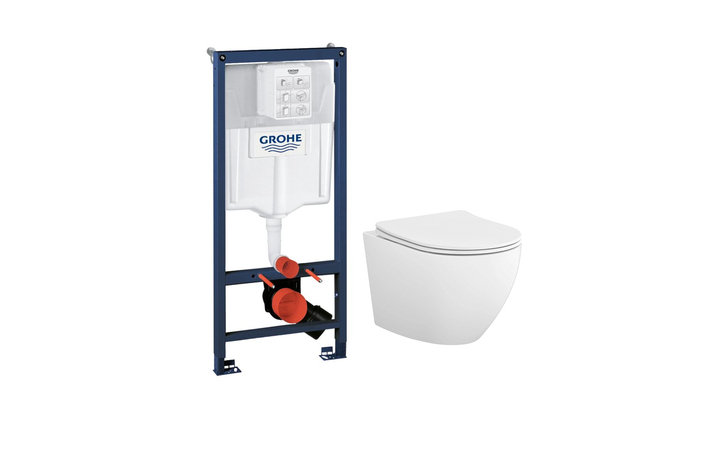 Комплект Інсталяція для унітаза Rapid SL Grohe + Унітаз підвісний Desse Vortex з кришкою soft-close Cersanit - Зображення 190162215-b661e.jpg