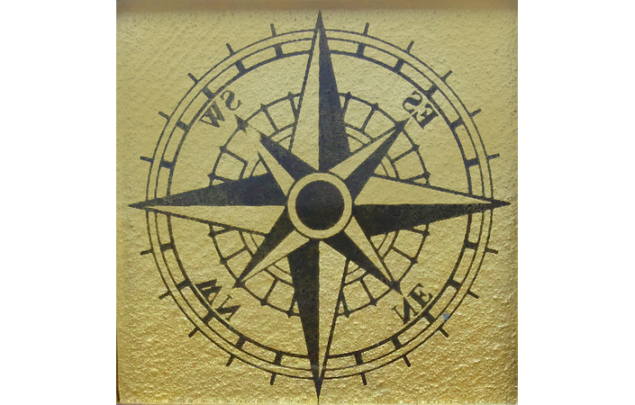 Вставка Tako GTР 73008 Compass Beige Gold 73х73х8 Котто Керамика - Зображення 1908038-d498f.jpg