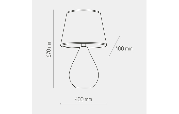 Настольная лампа LACRIMA GRAY (5455), TK LIGHTING - Зображення 1909607-357d2.jpg
