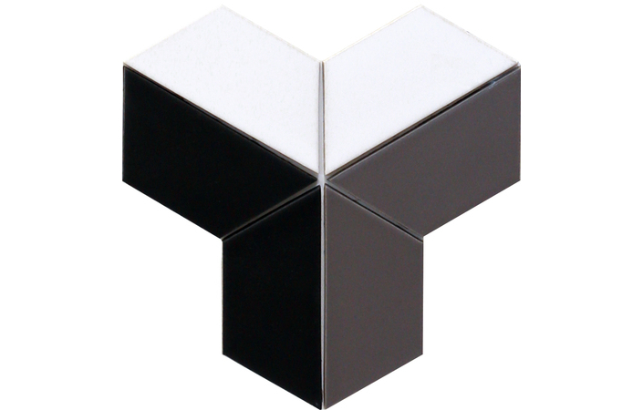 Мозаика T X3 69001 Trapeze White Black Grey Shedol 264x264x9 Котто Керамика - Зображення 1912486-1a2cd.jpg