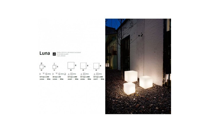Светильник уличный LUNA PL1 SMAL (213200), IDEAL LUX - Зображення 191584_L.jpg