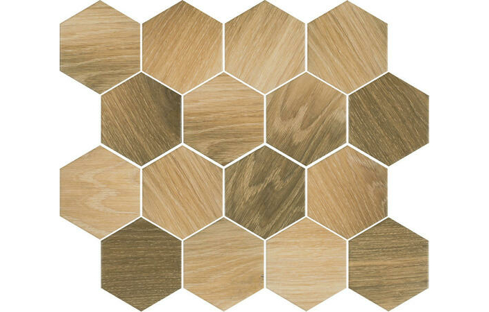 Мозаїка Wood Natural Mix Heksagon MAT 220x255 Paradyz - Зображення 1915942-e3df9.jpg
