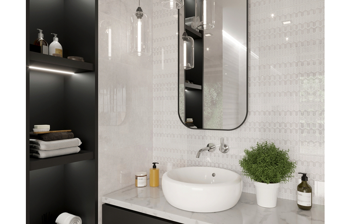 Плитка стінова Alba Trellis світло-сірий 300x600x9 Golden Tile - Зображення 1917400-c4ca4.jpg