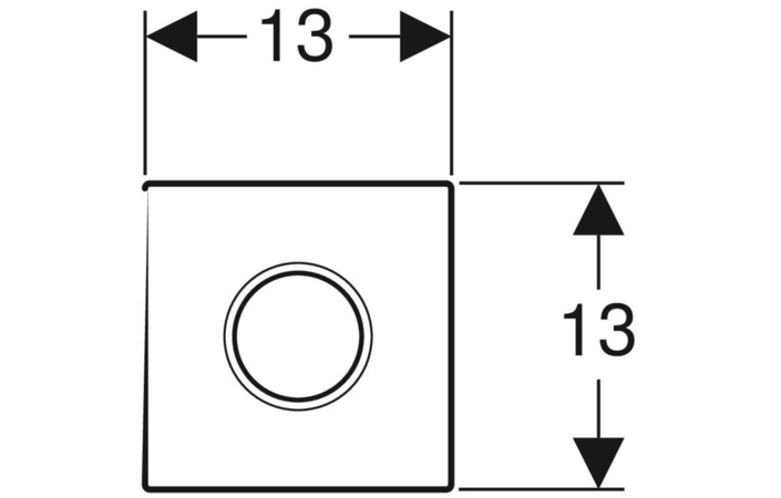 Кнопка зливу для пісуара електронна 116.025.SN.1 Geberit - Зображення 1927368-6cb85.jpg