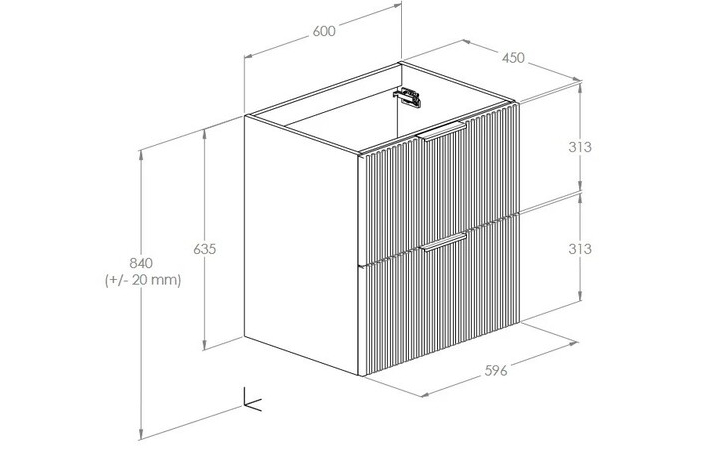 Шафка під умивальник Reef 600 Light Oak A857954464 Roca - Зображення 193076456-20811.jpg