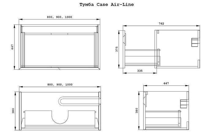 Шкафчик под умывальник Case 1000 Black Air-Line - Зображення 1931674-9864a.jpg