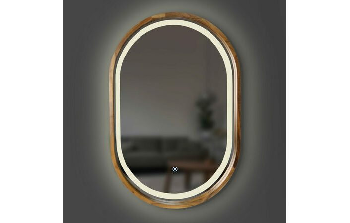 Зеркало Freedom Slim LED 450x750 Natural Walnut Luxury Wood - Зображення 1931981-12ddb.jpg