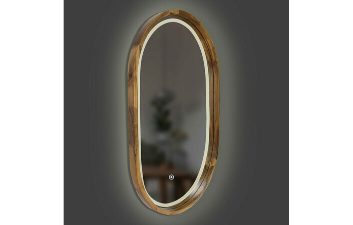 Дзеркало Freedom Slim LED 450x750 Natural Walnut Luxury Wood - Зображення 1931981-32afd.jpg