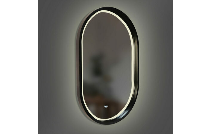 Дзеркало Freedom Slim LED 450x750 Black Luxury Wood - Зображення 1931986-d5a13.jpg