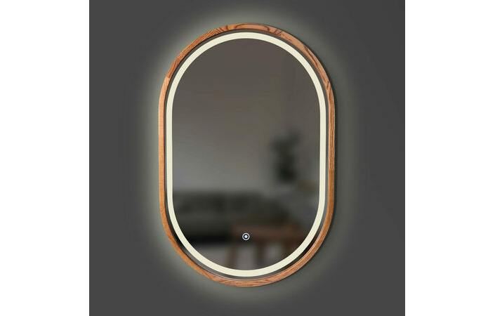 Зеркало Freedom Slim LED 550x850 Mahogany Luxury Wood - Зображення 1931990-dad0d.jpg