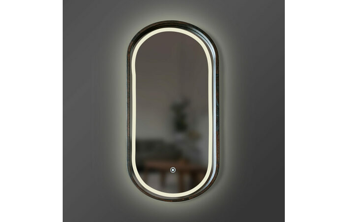 Зеркало Freedom Slim LED 450x750 Venge Luxury Wood - Зображення 1931992-6a399.jpg
