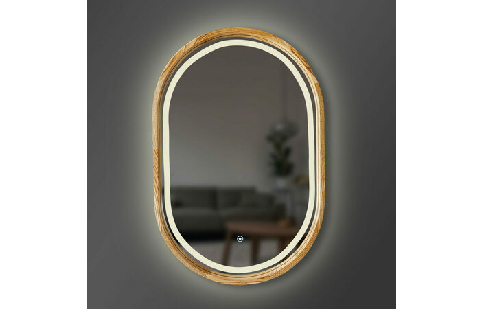 Зеркало Freedom Slim LED 450x750 Natural Dark Luxury Wood - Зображення 1932001-0ec86.jpg