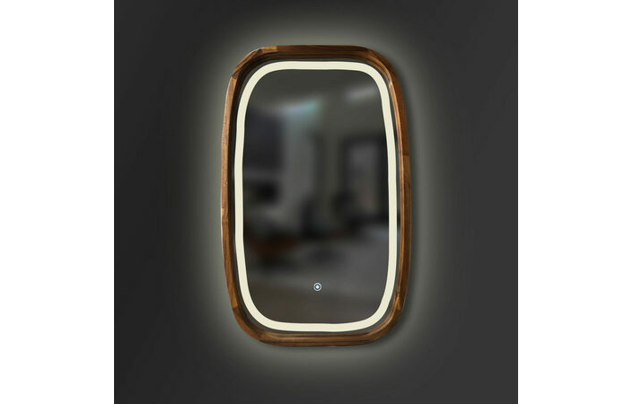 Зеркало New Art Slim LED 450x750 Natural Walnut Luxury Wood - Зображення 1932022-9e56a.jpg