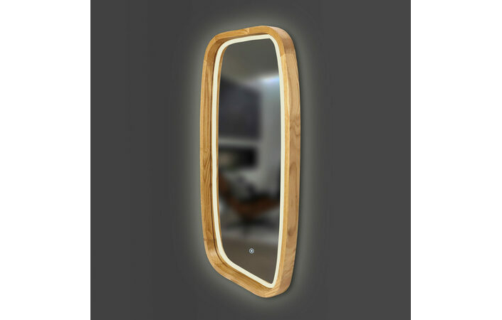 Зеркало New Art Slim LED 550x850 Natural Oak Luxury Wood - Зображення 1932024-1758a.jpg