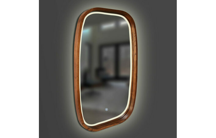 Зеркало New Art Slim LED 550x850 Cognac Luxury Wood - Зображення 1932029-0076a.jpg