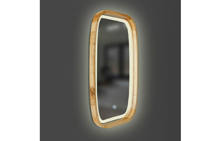 Зеркало New Art Slim LED 450x750 Natural Light Luxury Wood - Зображення 1932049-de397.jpg