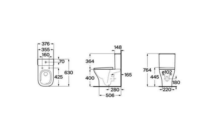 Компакт Optic Rimless Vortex з кришкою soft-close A342V15000+A341V11000+A801F72002 Roca - Зображення 193323448-5cb12.jpg