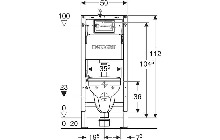Комплект Інсталяція для унітаза Duofix Pro 20 + Унітаз Idol з кришкою 118.315.11.2 Geberit - Зображення 194517796-4ea9a.jpg